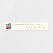 Zelfgemaakte bietenwortel Pickle Thin Label (Design 2)