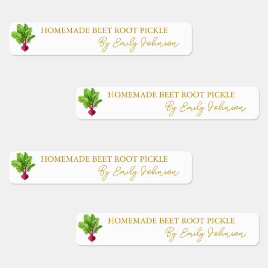 Zelfgemaakte bietenwortel Pickle Thin Label (Groep)