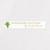Zelfgemaakte bietenwortel Pickle Thin Label (Design 1)