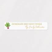 Zelfgemaakte bietenwortel Pickle Thin Label (Design 2)