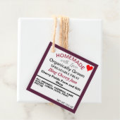 Zelfgemaakte Bing Cherry Jam QR-code Bedankjes Labels (In situ)