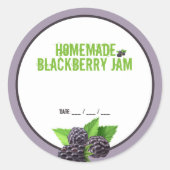 Zelfgemaakte BlackBerry Jam Canning Sticker (Voorkant)