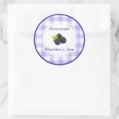 Zelfgemaakte Blackberry jam label (Tas)