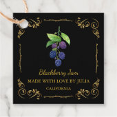  zelfgemaakte Blackberry Jam Square Hang Label (Voorkant)