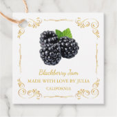 zelfgemaakte Blackberry Jam Square Hang Label (Voorkant)