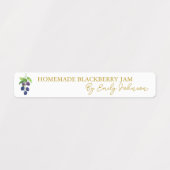 Zelfgemaakte Blackberry Jam Thin Label (Design 1)