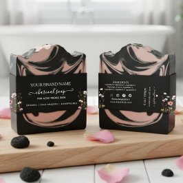 Zelfgemaakte bloemenzeep Buik Band Zeep Verpakking Uitnodigingen Wikkel