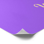 zelfgemaakte bloemige letter I wandkunst Poster (Hoek)