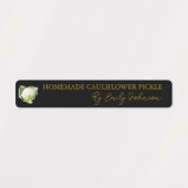 Zelfgemaakte bloemkool Pickle Thin Label (Design 2)