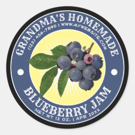 Zelfgemaakte Blueberry Jam Label Sjabloon