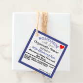 Zelfgemaakte Blueberry Jam QR-code Bedankjes Labels (In situ)