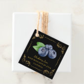 zelfgemaakte Blueberry Jam Square Hang Label (In situ)