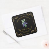  zelfgemaakte Blueberry Jam Square Label (Envelop)