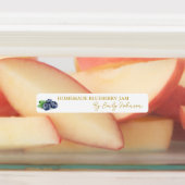 Zelfgemaakte Blueberry Jam Thin Label (Aangebracht)
