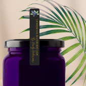 Zelfgemaakte Blueberry Jam Thin Label