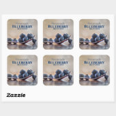 Zelfgemaakte Blueberry Muffins met Liefde Stickers (Vel)
