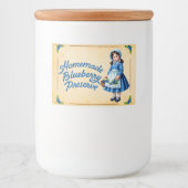 Zelfgemaakte Blueberry Preserve -  Voedselcontainer Etiket (Voorkant)