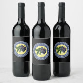 Zelfgemaakte Blueberry wijnlabel Sjabloon Wijn Etiket (Flessen)