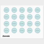 Zelfgemaakte Body Butter Blue Biologisch Zakelijk Ronde Sticker (Vel)