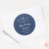 Zelfgemaakte Bosbes Scones Label (Envelop)