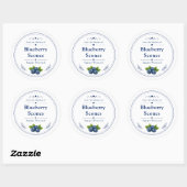 Zelfgemaakte Bosbesscones Label (Vel)