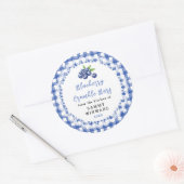 Zelfgemaakte Bosbessen Crumble Reep Label (Envelop)
