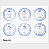 Zelfgemaakte Bosbessen Crumble Reep Label (Vel)