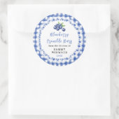Zelfgemaakte Bosbessen Crumble Reep Label (Tas)