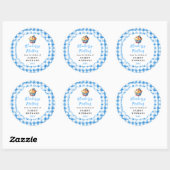 Zelfgemaakte Bosbessen Muffins Voedsel Label (Vel)