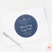 Zelfgemaakte bosbessenbrood cake label (Envelop)