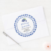 Zelfgemaakte bosbessenbroodcake Etiket (Envelop)
