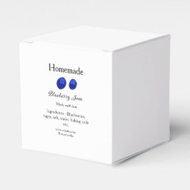 Zelfgemaakte bosbessengelei gemaakt met liefde voe bedankdoosjes