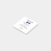 Zelfgemaakte bosbessenjam gemaakt met liefde en te post-it® notes (Schuin)