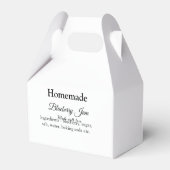 Zelfgemaakte bosbessenjam gemaakt met liefde voeg  bedankdoosjes (Achterkant)