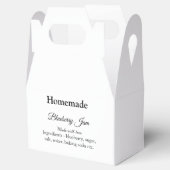 Zelfgemaakte bosbessenjam gemaakt met liefde voeg  bedankdoosjes (Geopend)