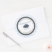 Zelfgemaakte Bosbessenjam Label Sticker (Envelop)