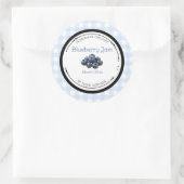 Zelfgemaakte Bosbessenjam Label Sticker (Tas)