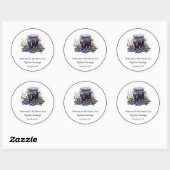 Zelfgemaakte Bosbessenjamstickers Ronde Sticker (Vel)