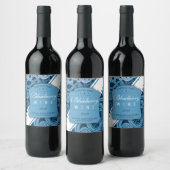 Zelfgemaakte bosbessenwijn cider gepersonaliseerd wijn etiket (Flessen)