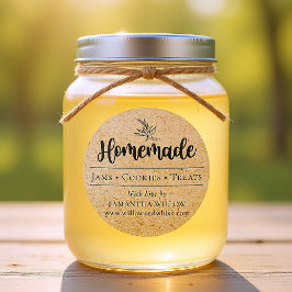 Zelfgemaakte Botanische Kraft Custom Product Verpa Ronde Sticker