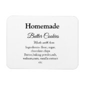 Zelfgemaakte boterkoekjes gemaakt met liefde en te magneet (Horizontaal)