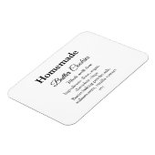 Zelfgemaakte boterkoekjes gemaakt met liefde en te magneet (Linkerzijde)