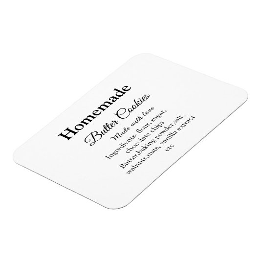 Zelfgemaakte boterkoekjes gemaakt met liefde en te magneet (Linkerzijde)