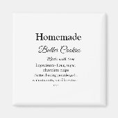 Zelfgemaakte boterkoekjes gemaakt met liefde en te magneet (Voorkant)