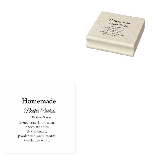 Zelfgemaakte boterkoekjes gemaakt met liefde en te rubberstempel (Gestempeld)