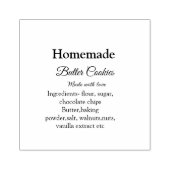 Zelfgemaakte boterkoekjes gemaakt met liefde en te rubberstempel (Afrduk)