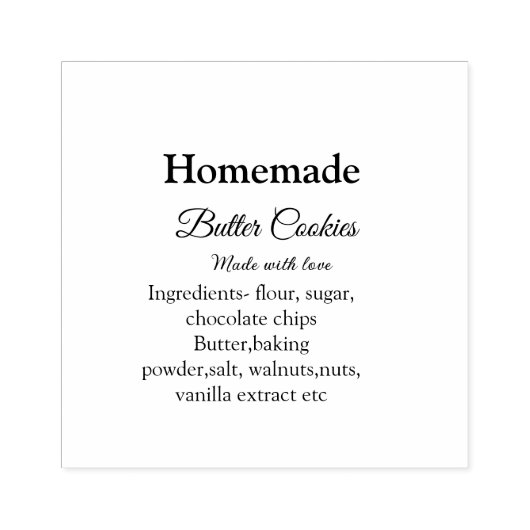 Zelfgemaakte boterkoekjes gemaakt met liefde en te rubberstempel (Afrduk)