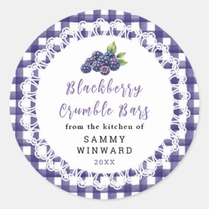 Zelfgemaakte Braambes Crumble Reep Label