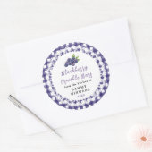 Zelfgemaakte Braambes Crumble Reep Label (Envelop)