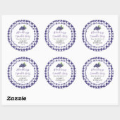 Zelfgemaakte Braambes Crumble Reep Label (Vel)